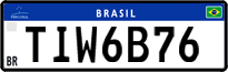 License plate of Brazil, Private owners (Mercosul)