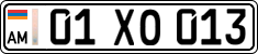 License plate of Armenia, Private owners