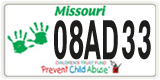 Missouri, Specialty plates