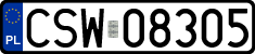 License plates of Poland, Regular car plates