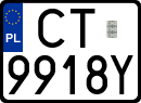 License plates of Poland, Regular car plates