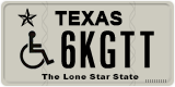 Texas, Vehicles for disabled persons (1ABCD)