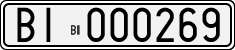 License plate of Italy, Cars (1927 year series)