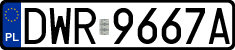 License plates of Poland, Regular car plates