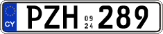 License plate of Cyprus, Regular plates