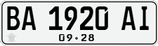 License plate of Indonesia, Regular plates