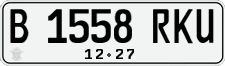 License plate of Indonesia, Regular plates