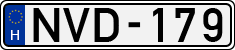 license plates of Hungary, Cars (1990)