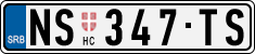 License plate of Serbia, Cars
