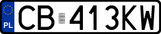 License plates of Poland, Regular car plates