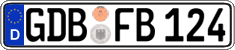 German license plate, Regular plates