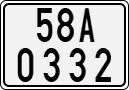 License plate of Vietnam, Motorcycles