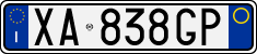 License plate of Italy, Cars (1994 year series)