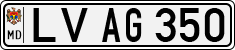 License plate of Moldova, Cars (1992)