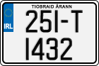 License plate of Ireland, Regular plates