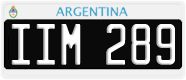 License plate of Argentina, Cars (1995, ABC 123)