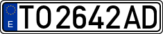 License plates of Spain, 1971 year series