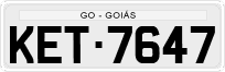 License plate of Brazil, Private owners (1990)