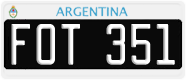 License plate of Argentina, Cars (1995, ABC 123)