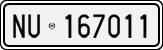 License plate of Italy, Cars (1927 year series)