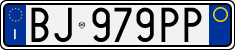 License plate of Italy, Cars (1994 year series)