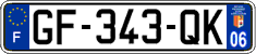 French license plate, SIV (ordinary)
