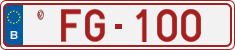 License plate of Belgium, Vanity Plates (2014)