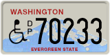 Washington, Vehicles for disabled persons (D/P 12345)