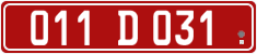 License plate of Georgia, Diplomatic