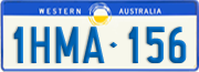 Western Australia, Regular plates