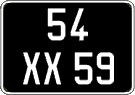 French license plate, FNI