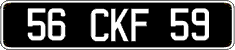 French license plate, FNI