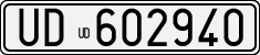 License plate of Italy, Cars (1927 year series)