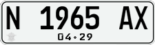 License plate of Indonesia, Regular plates