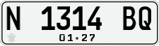 License plate of Indonesia, Regular plates