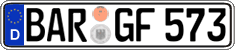 German license plate, Regular plates