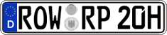 German license plate, Plates for oldtimers (type 
