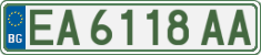 License plate of Bulgaria, Cars