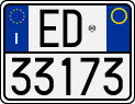 License plate of Italy, Motorcycles (1994 year series)