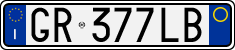 License plate of Italy, Cars (1994 year series)