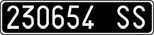 License plate of Italy, Cars (1927 year series)