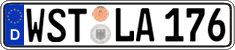 German license plate, Regular plates