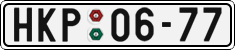 License plate of the Czech Republic, Cars (1960)