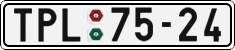 License plate of the Czech Republic, Cars (1960)