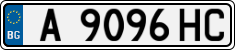 License plate of Bulgaria, Cars