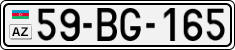 License plate of Azerbaijan, Cars
