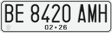 License plate of Indonesia, Regular plates