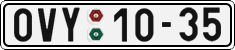 License plate of the Czech Republic, Cars (1960)