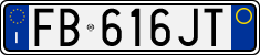 License plate of Italy, Cars (1994 year series)
