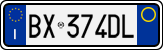 License plate of Italy, Cars (1994 year series)